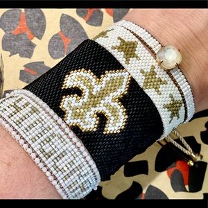Designer Saints handmade bracelet
